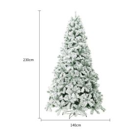 Christmas Tree PVC Artificial Snow Christmas Tree Mall Window Decoration Tree Cedar Christmas Tree Christmas Decoration Supplies (Option: JUZSSDS0952 white 230CM)